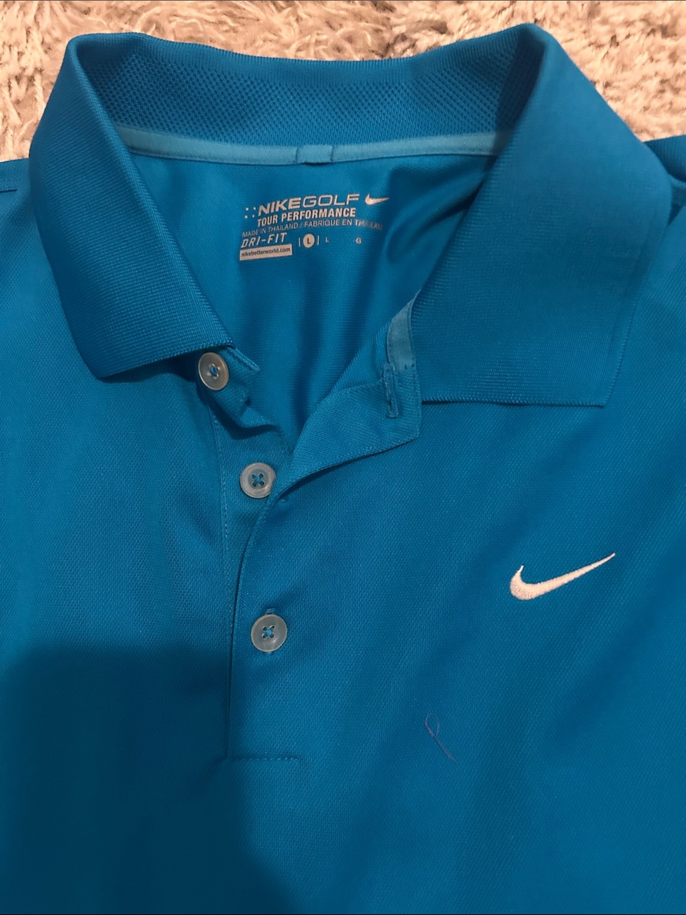 Nike Golf tour performance Dri-Fit with White Swoosh embroidered - Picture 2 of 3
